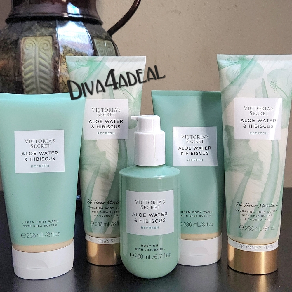 Victoria’s Secret ALOE WATER & HIBISCUS Refresh 5pc Bundle